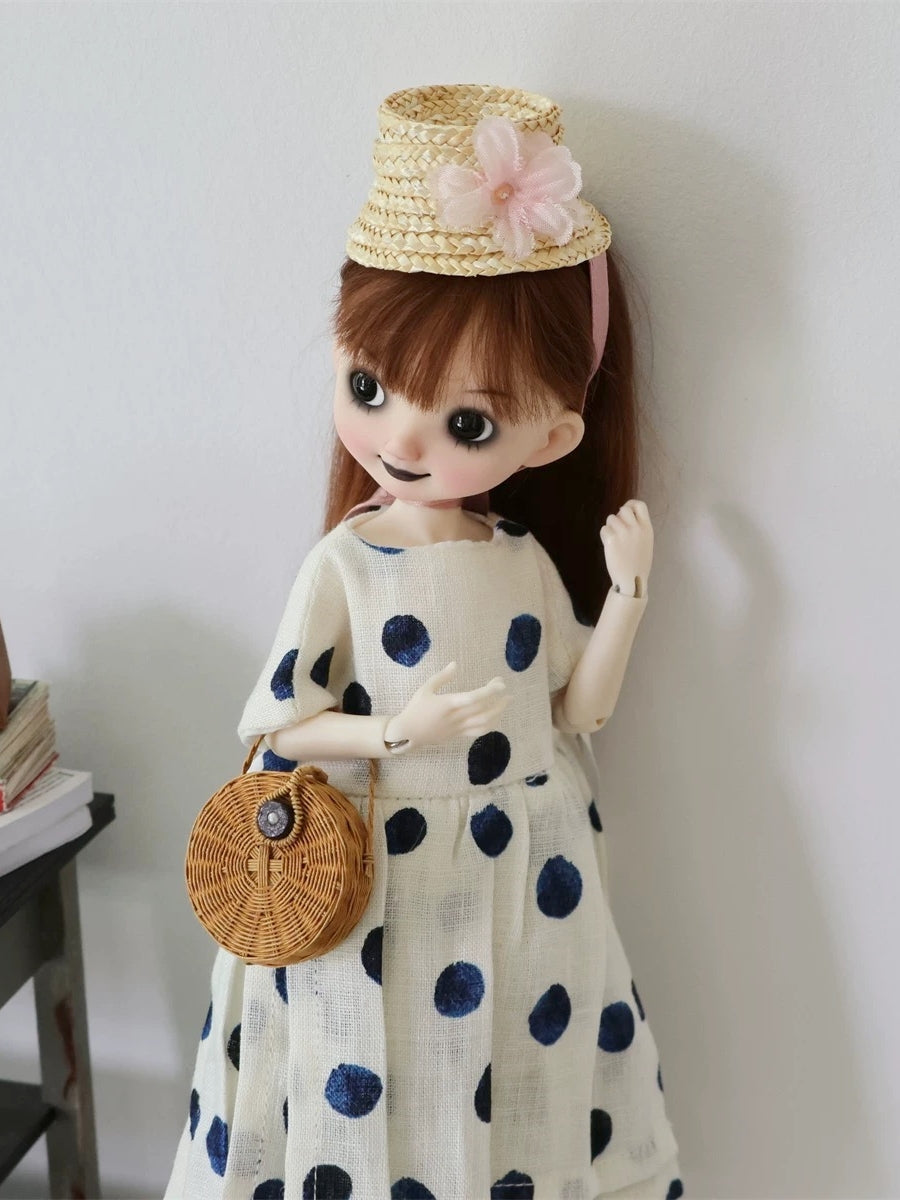 Dotted Tiered Blythe 1/6 BJD Outfit Half Body Shot | ToastDoll