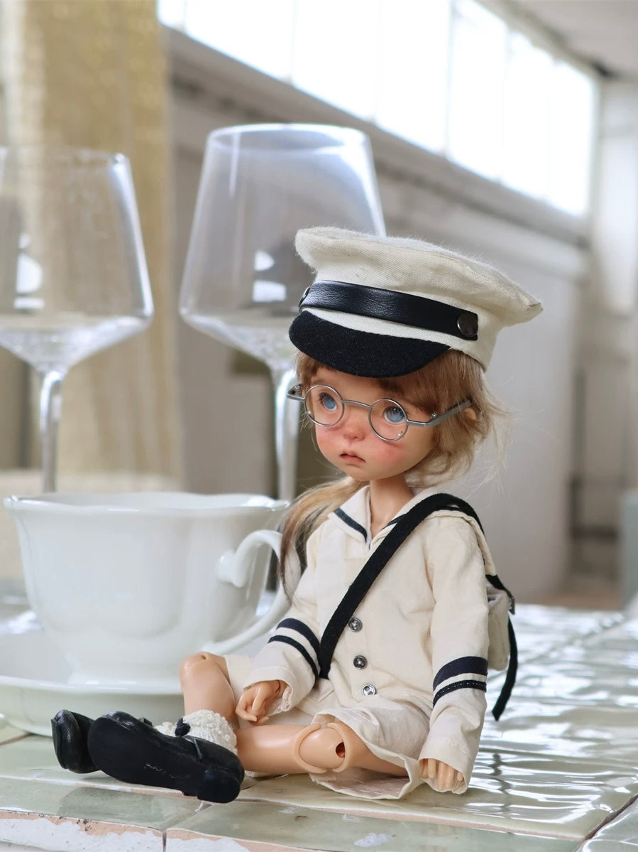 White Sailor Blythe 1/6 BJD Outfit - Handmade Doll Clothes - ToastDoll