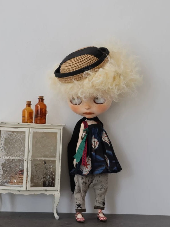 Casual Retro Print Blythe Outfit - Handmade Doll Clothes - ToastDoll