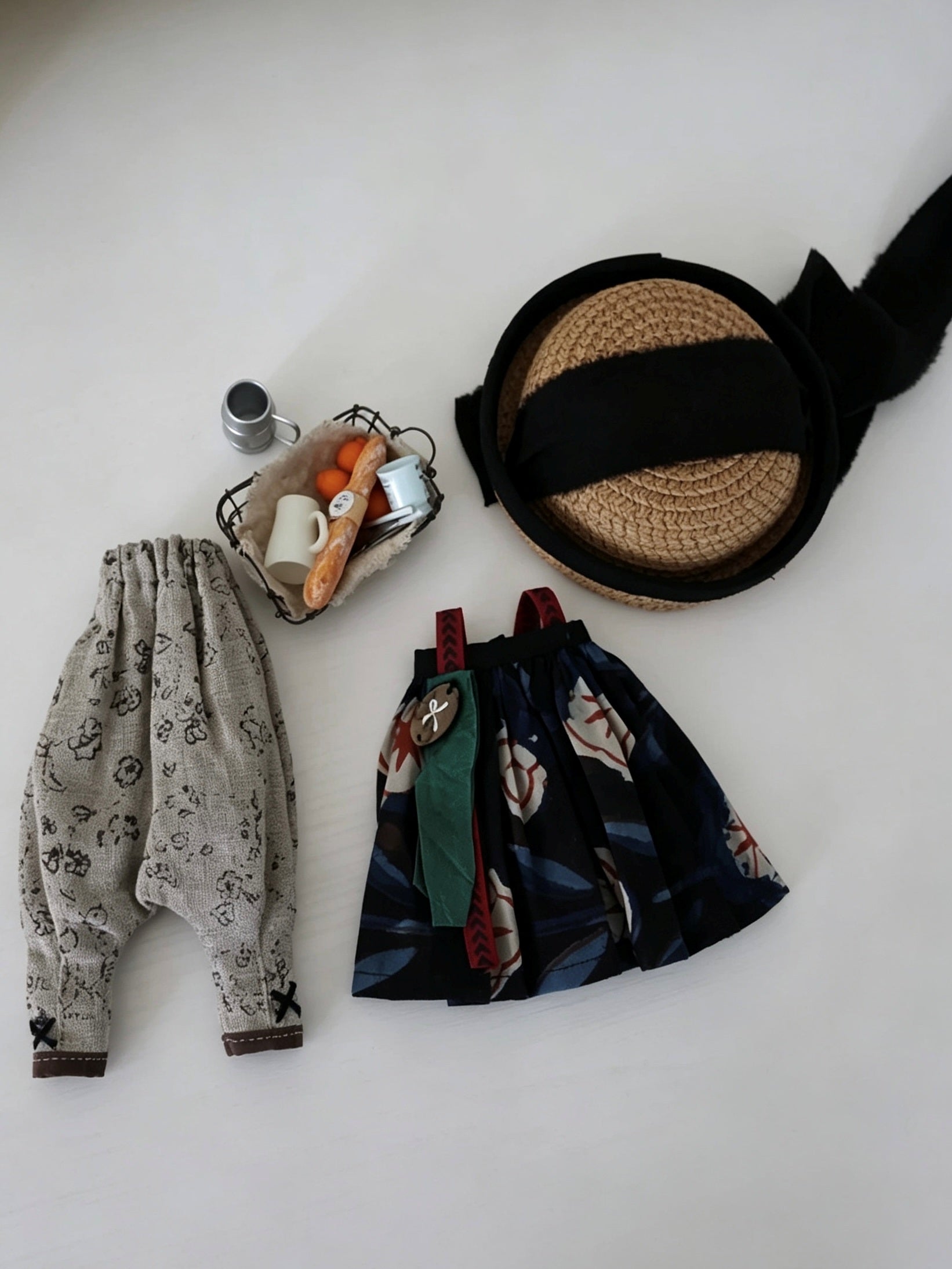 Casual Retro Print Blythe Outfit - Handmade Doll Clothes - ToastDoll