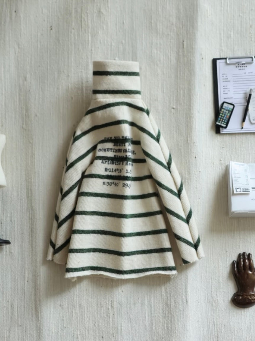 Casual Strip Blythe BJD Dress - Handmade Doll Clothes - ToastDoll