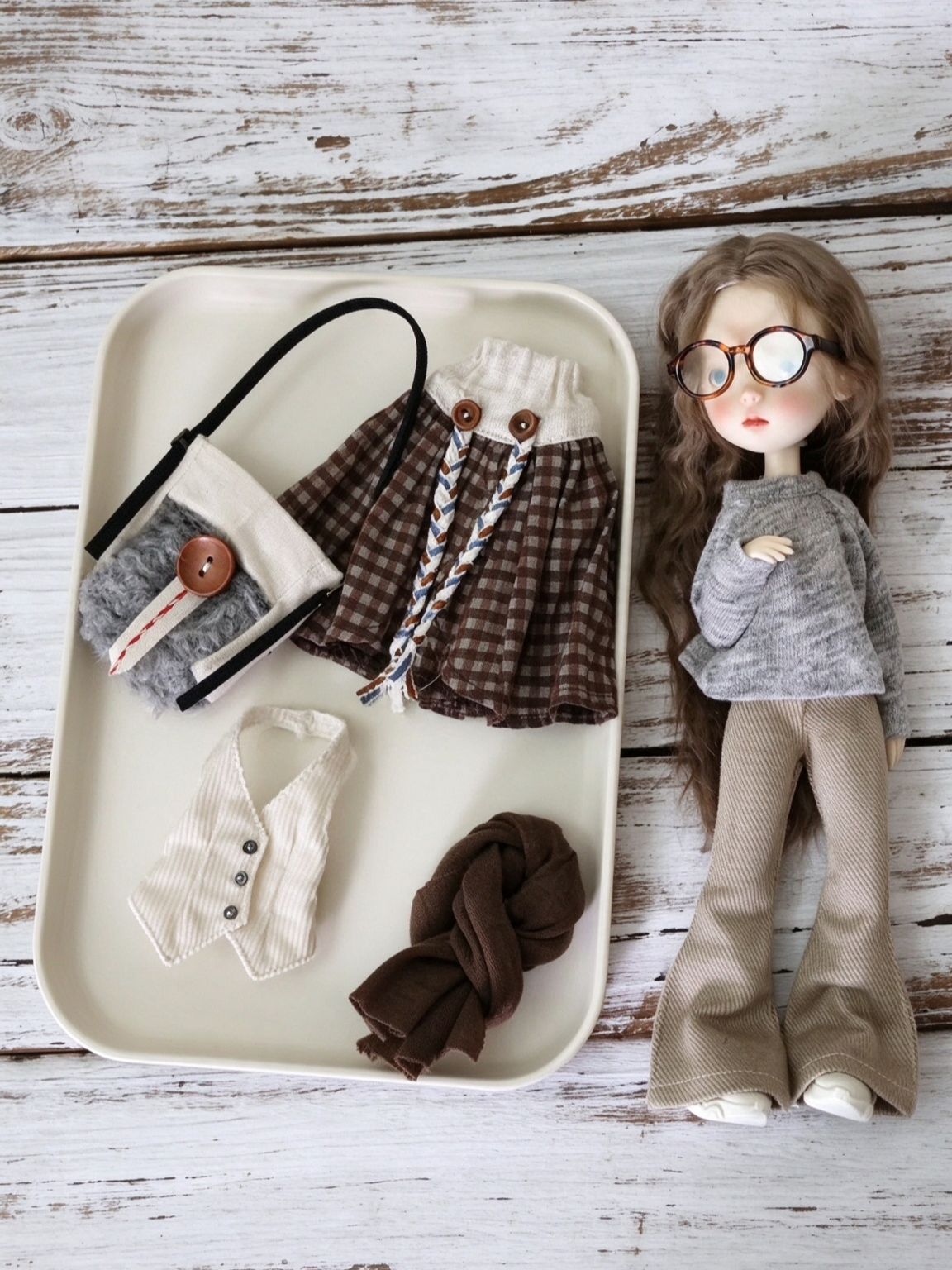 Winter Mix Blythe BJD Outfit - Handmade Doll Clothes - ToastDoll