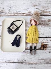 Yellow Blue Mix BJD Outfit - Handmade Doll Clothes - ToastDoll