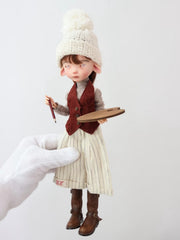 Claret Chic Mix BJD Outfit - Handmade Doll Clothes - ToastDoll