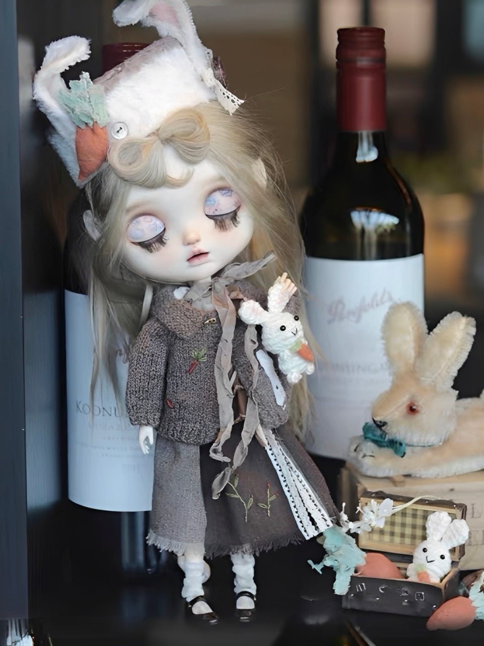 Bunny Carrot Blythe Outfit - Handmade Doll Clothes - ToastDoll