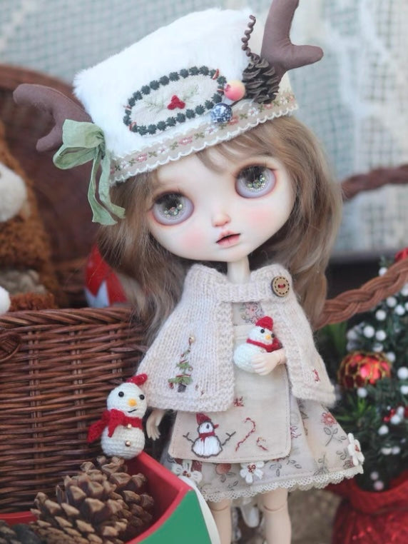 Embroidered Christmas Blythe Outfit | ToastDoll