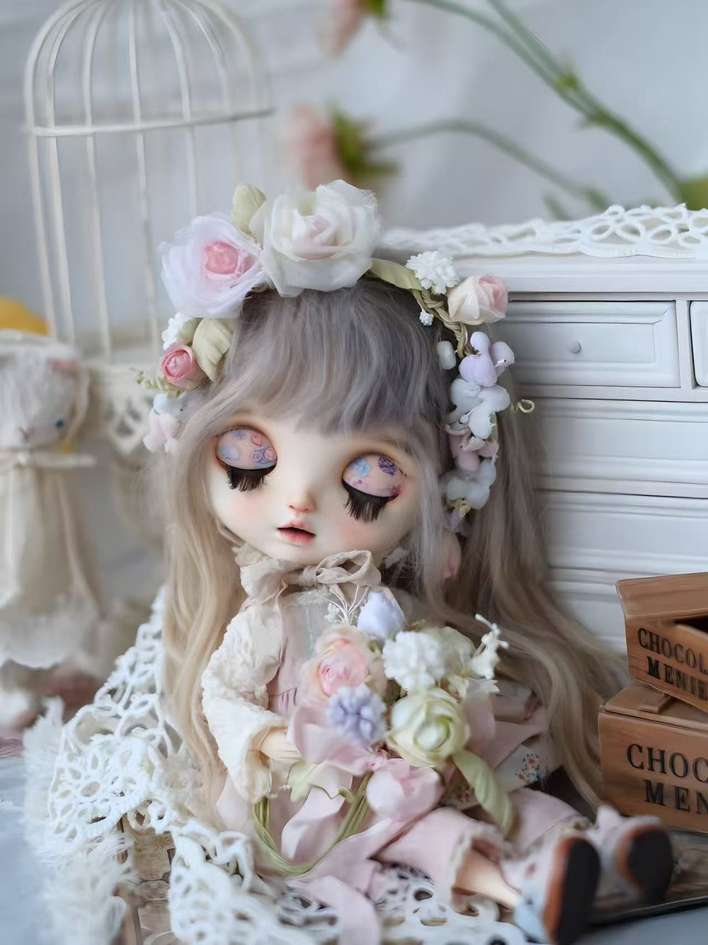 Lily Rose Blythe Headband n Doll Display | ToastDoll