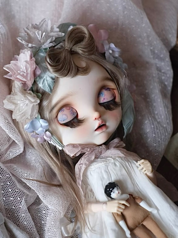 Sakura Floral Blythe Headband - Handmade Doll Headpiece - ToastDoll