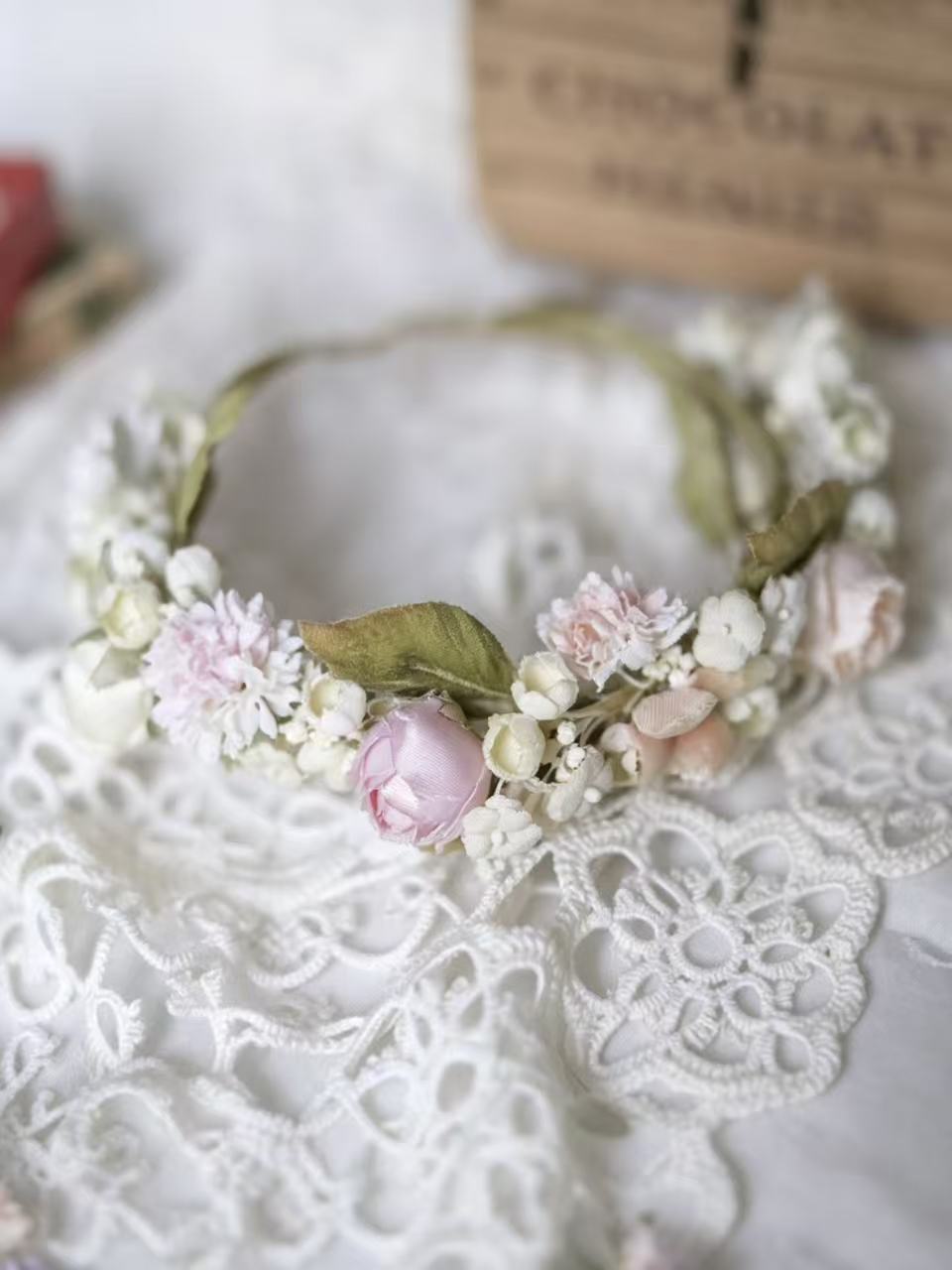 Rose Floral Blythe Crown - Handmade Doll Headpiece - ToastDoll