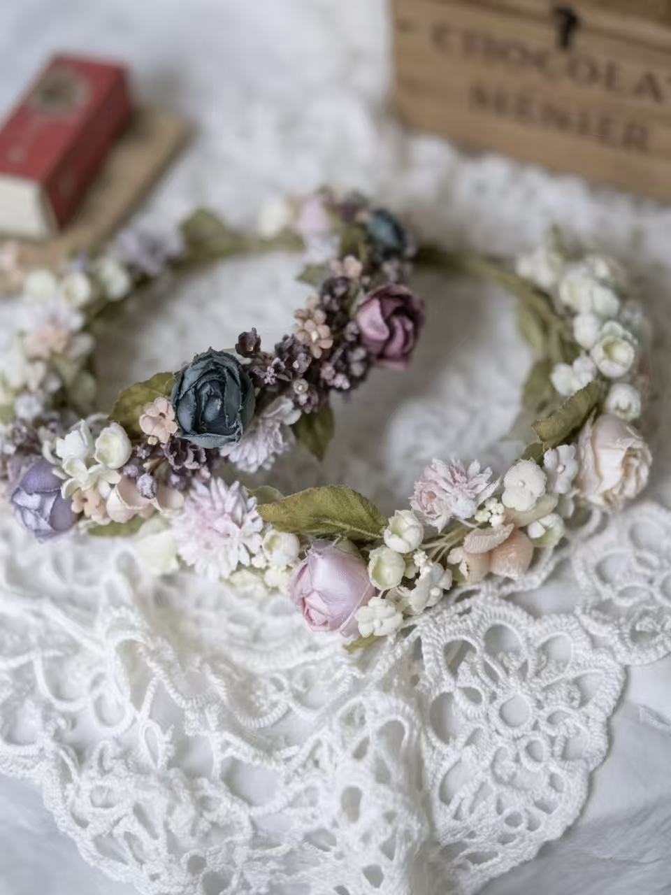 Rose Floral Blythe Crown - Handmade Doll Headpiece - ToastDoll