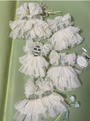 Lace Bow Skirt Blythe Outfit Flat Lay | ToastDoll