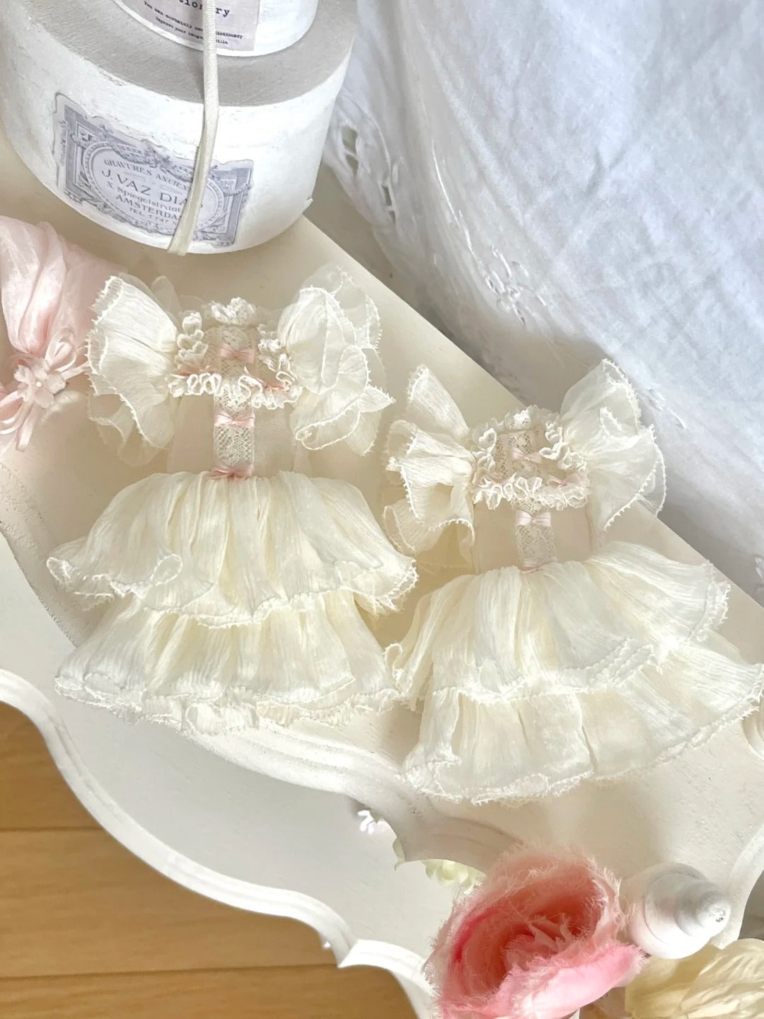 Lace Bow Blythe Dress Set - Handmade Doll Clothes - ToastDoll