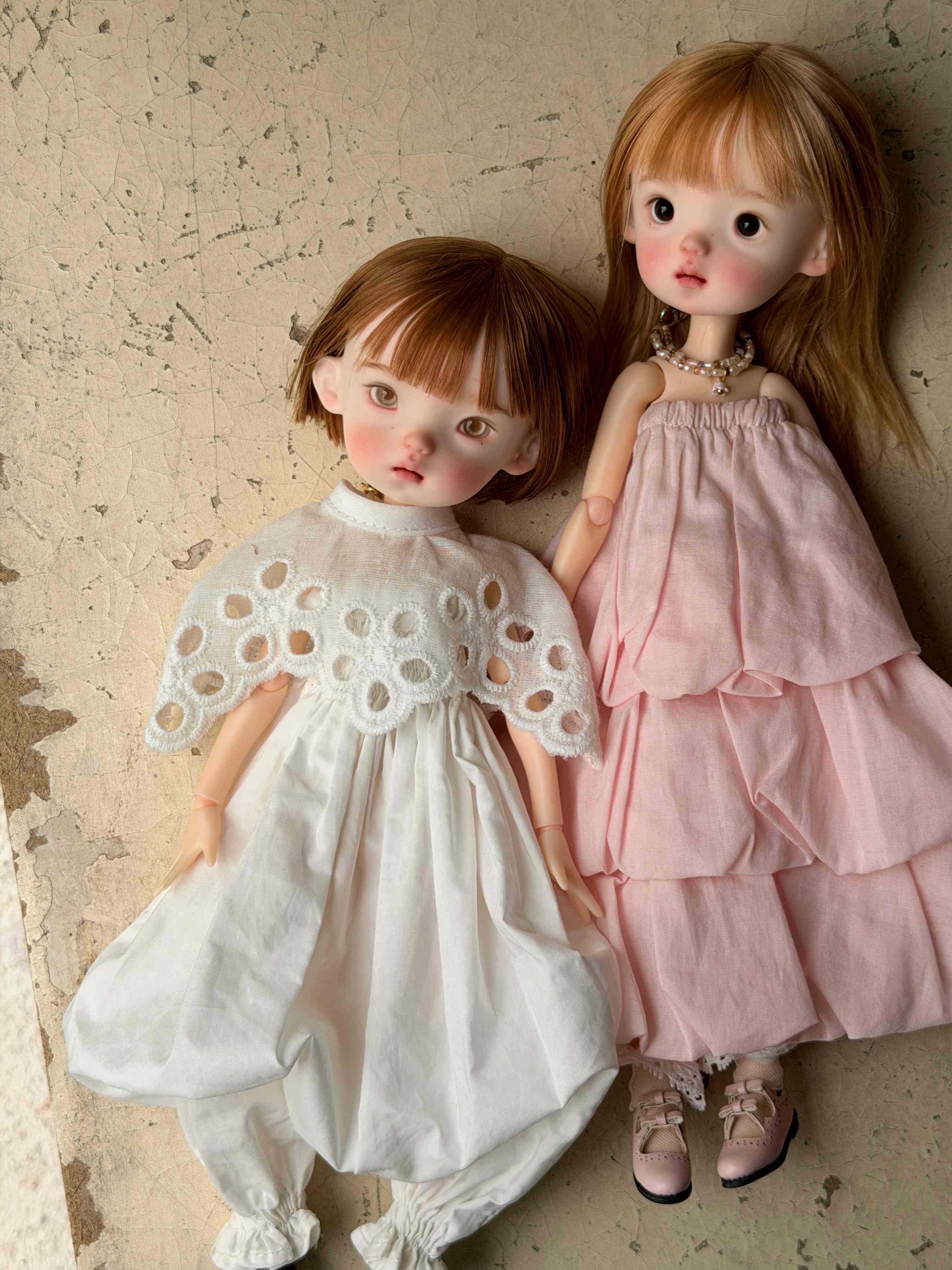 Eyelet Lace Romper Blythe 1/6  BJD Outfit Front View | ToastDoll