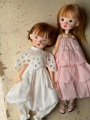 Eyelet Lace Romper Blythe 1/6  BJD Outfit Front View | ToastDoll