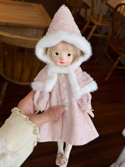 Pointy Hood Coat Blythe 1/6  BJD Outfit On Doll Display | ToastDoll