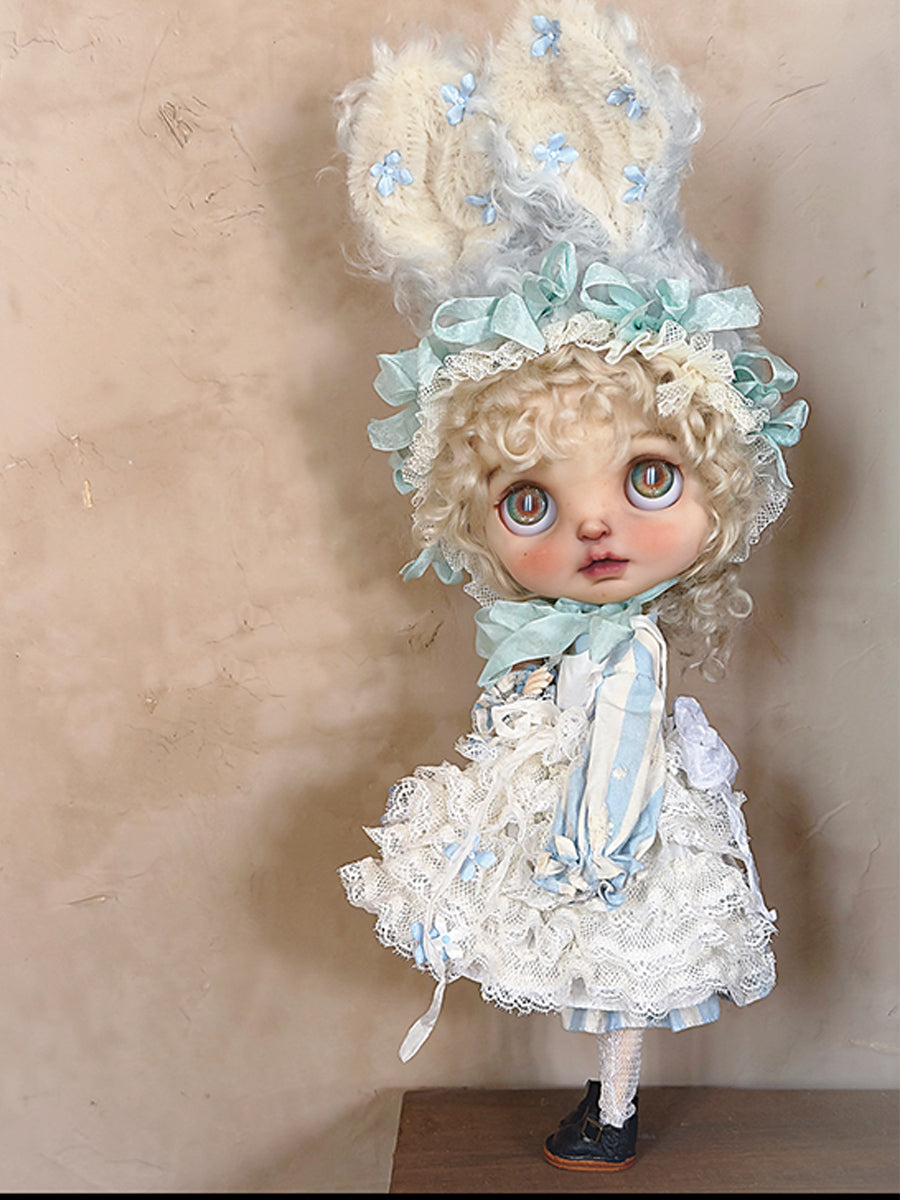 Handmade Outfit for Blythe/Obitsu/Pullip, Bunny Dress Set