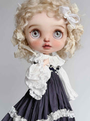 Handmade Outfit for Blythe/Obitsu, Noir Elegance Dress