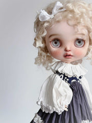 Handmade Outfit for Blythe/Obitsu, Noir Elegance Dress