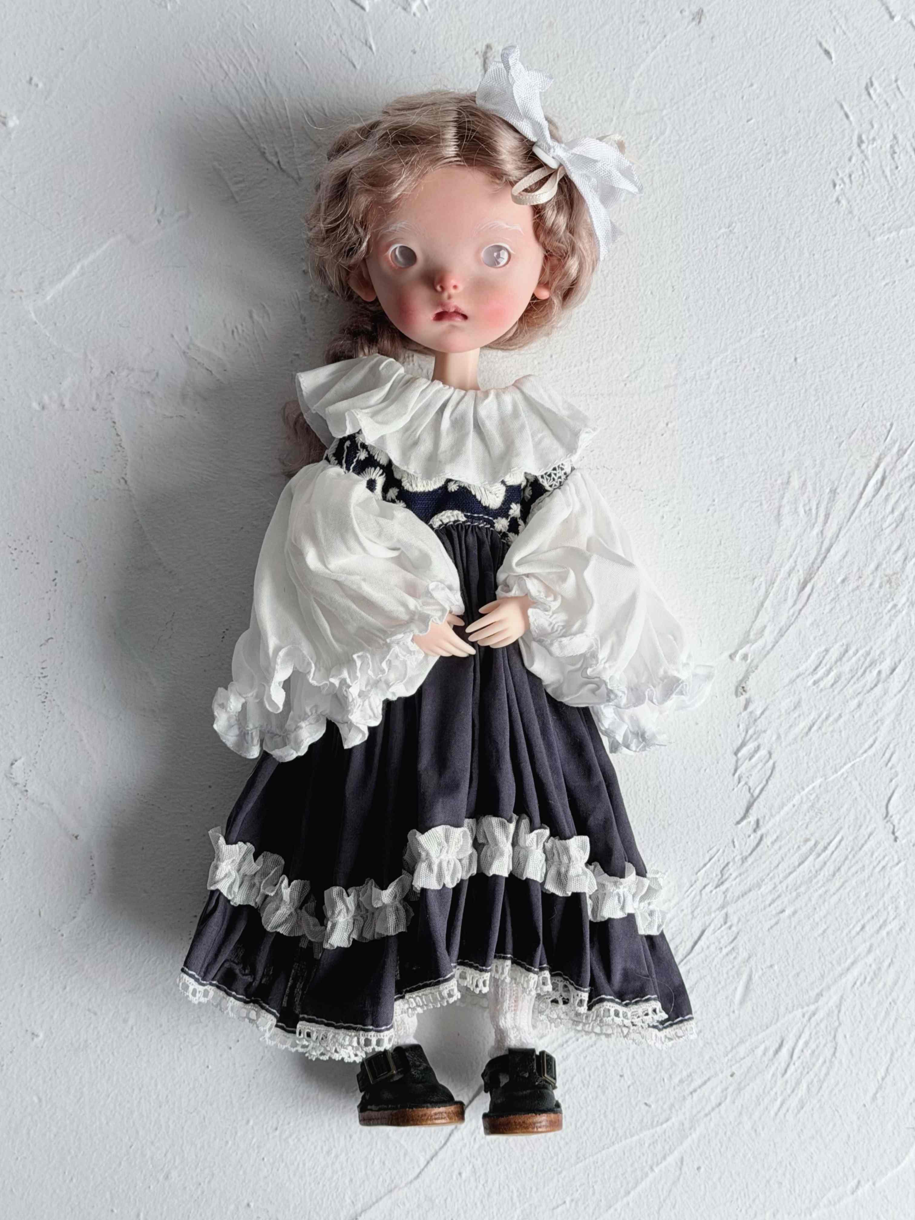 Handmade Outfit for Blythe/Obitsu, Noir Elegance Dress
