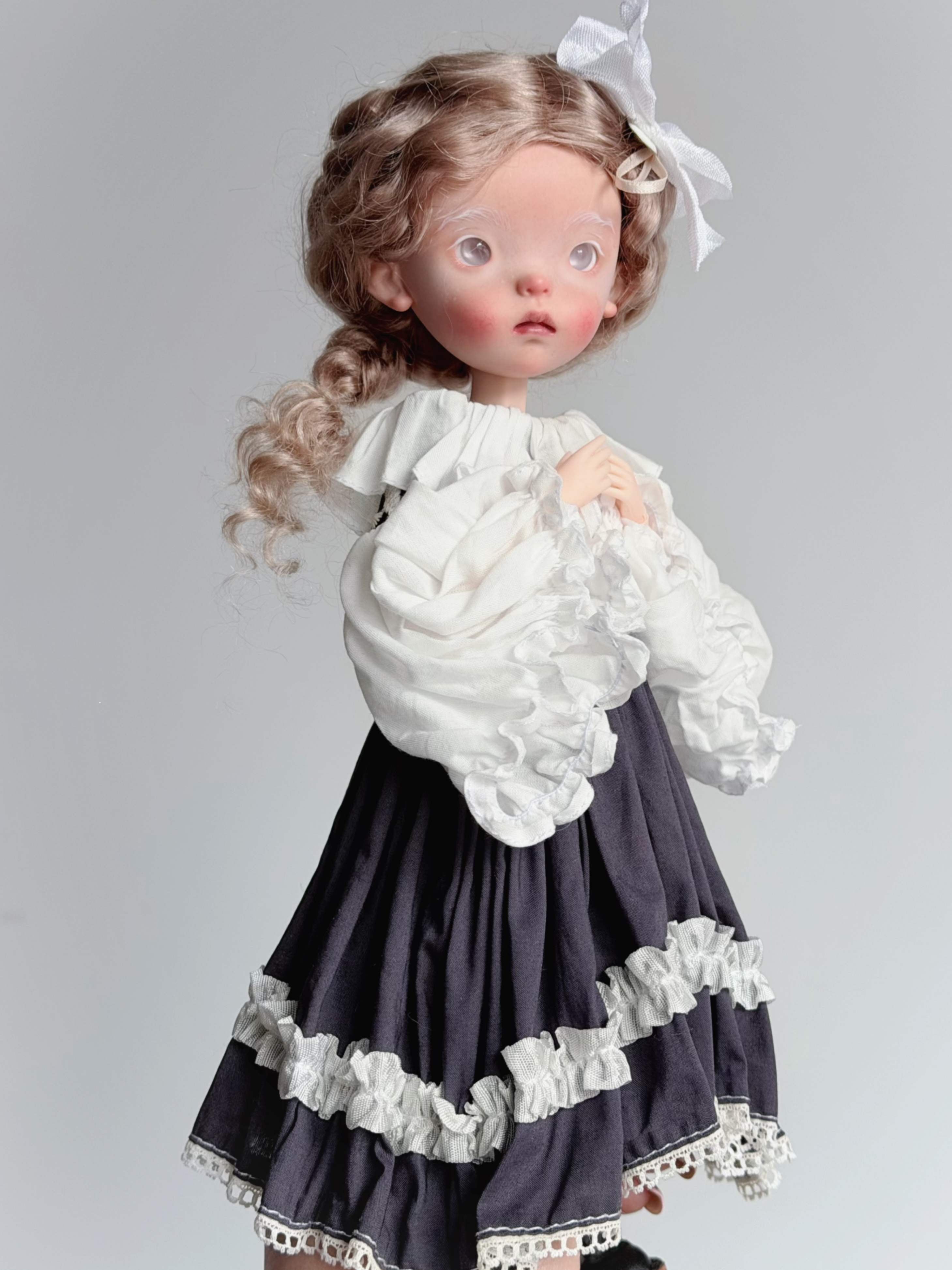 Handmade Outfit for Blythe/Obitsu, Noir Elegance Dress
