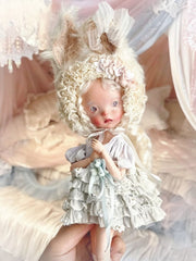 Floral Bunny Blythe 1/6 BJD Set Half Body Shot | ToastDoll