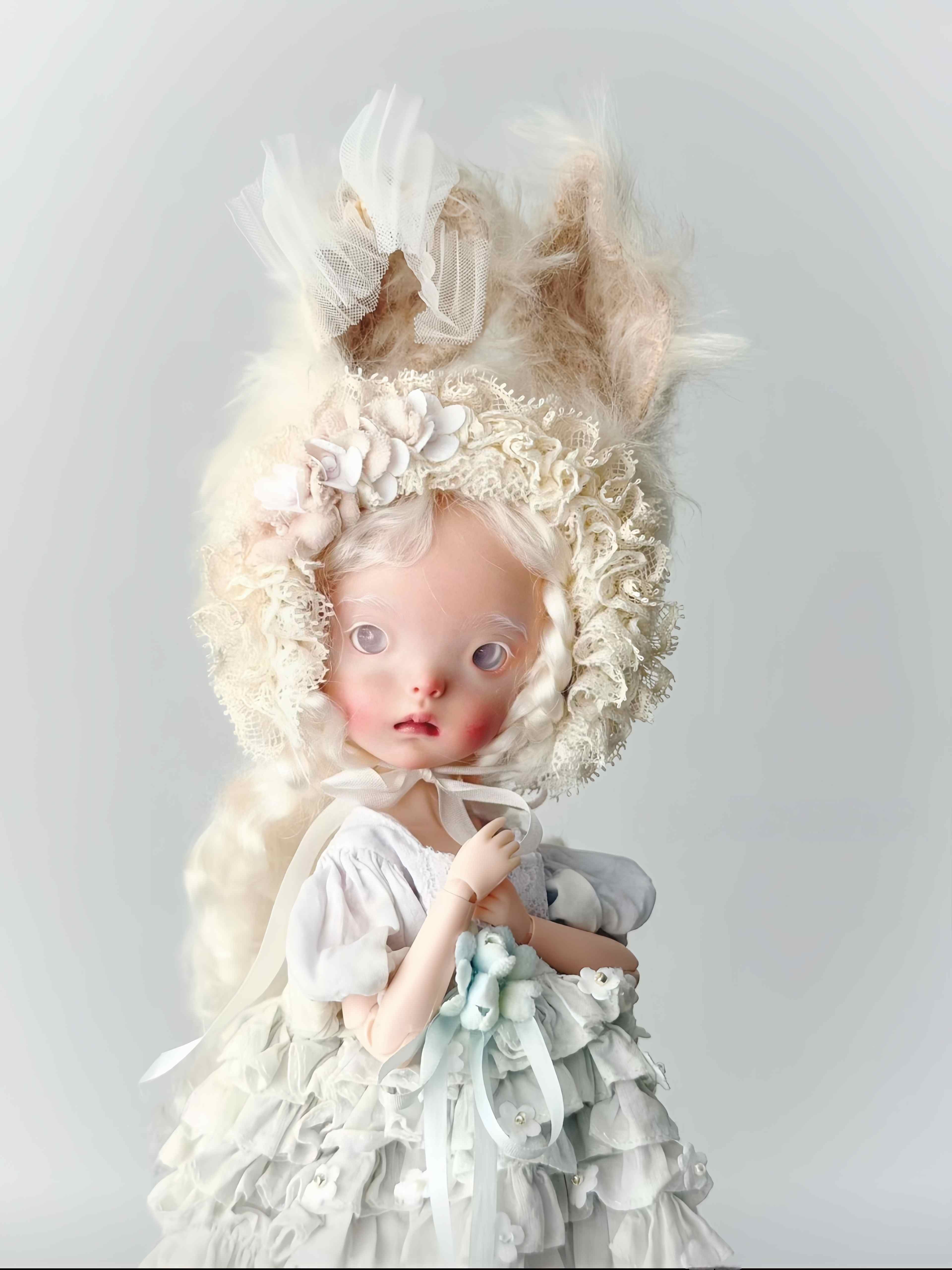 Floral Bunny Blythe 1/6 BJD Set Close-up | ToastDoll