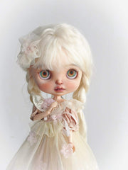 Soft Pink Flower Blythe 1/6 BJD Set - Handmade Doll Clothes - ToastDoll