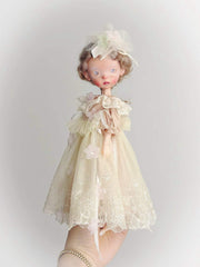 Soft Pink Flower Blythe 1/6 BJD Set - Handmade Doll Clothes - ToastDoll