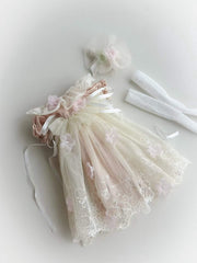 Soft Pink Flower Blythe 1/6 BJD Set - Handmade Doll Clothes - ToastDoll