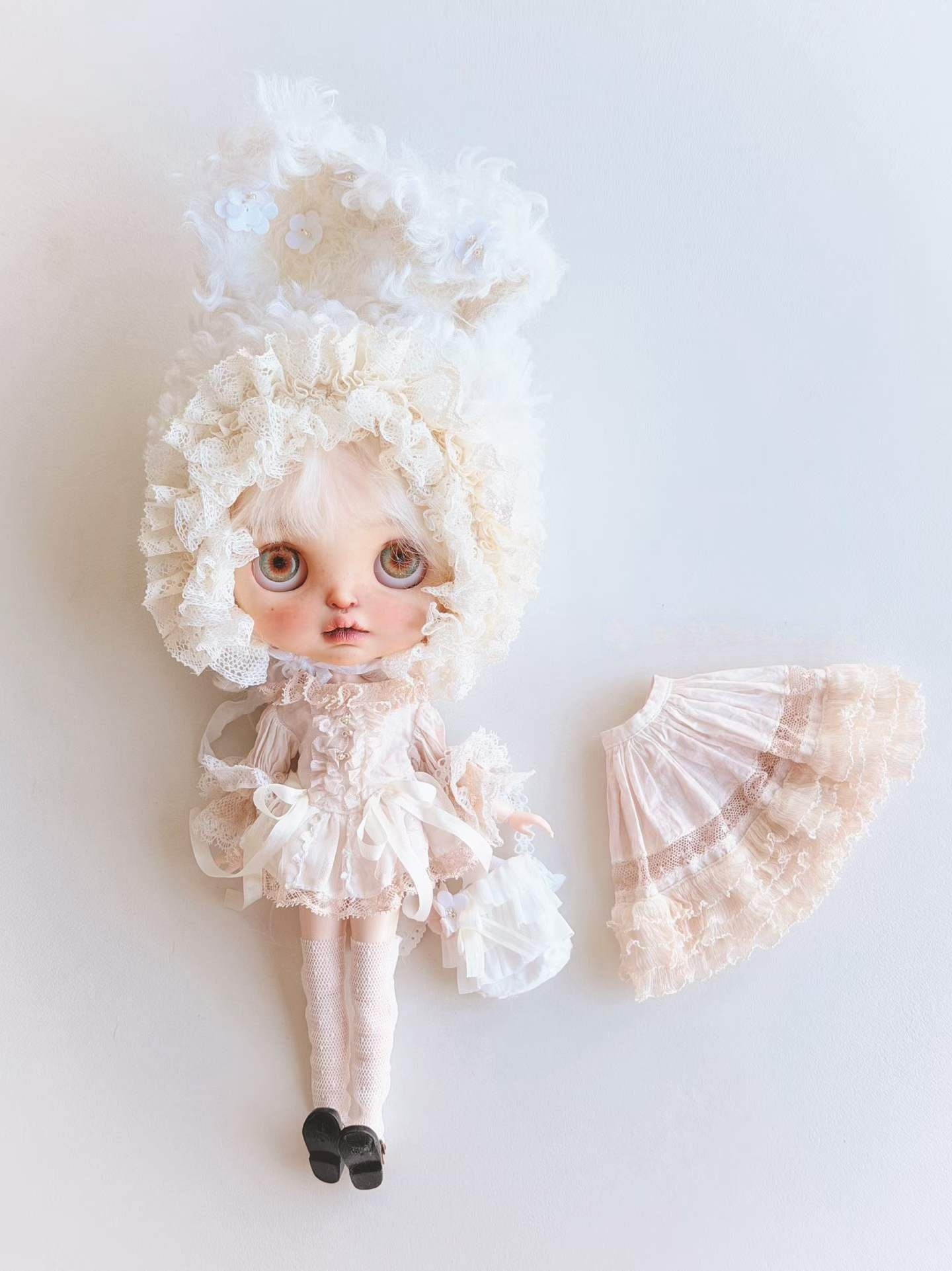 Soft Bunny Blythe 1/6 BJD Set - Handmade Doll Clothes - ToastDoll