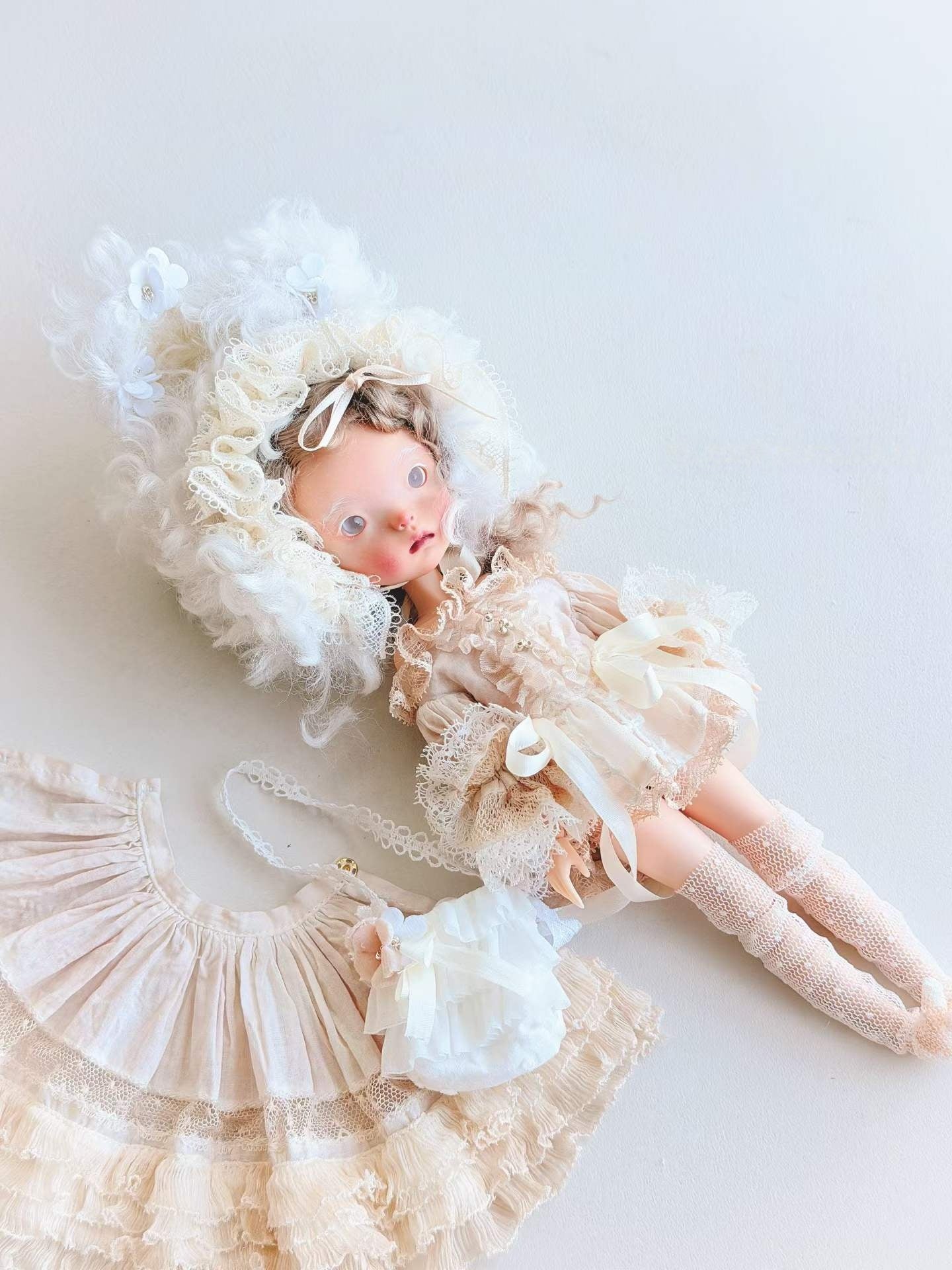 Soft Bunny Blythe 1/6 BJD Set - Handmade Doll Clothes - ToastDoll
