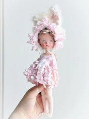 Pink Blue Bunny Blythe 1/6 BJD Set - Handmade Doll Clothes - ToastDoll