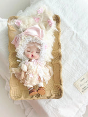 Soft Pink Floral OB11 Outfit - Handmade Doll Clothes - ToastDoll