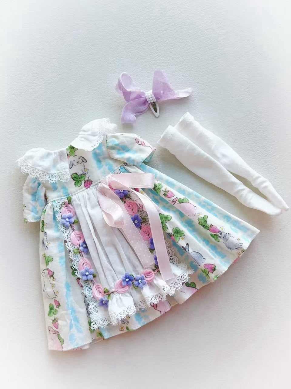 Summer Flower Blythe 1/6 BJD Set - Handmade Doll Clothes - ToastDoll
