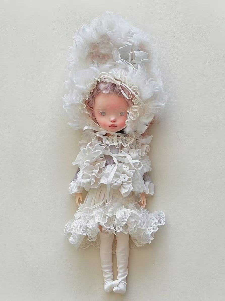 White Bunny Blythe BJD Full Set - Handmade Doll Clothes - ToastDoll
