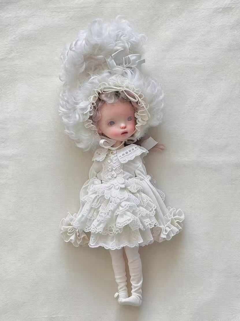 White Bunny Blythe BJD Full Set - Handmade Doll Clothes - ToastDoll