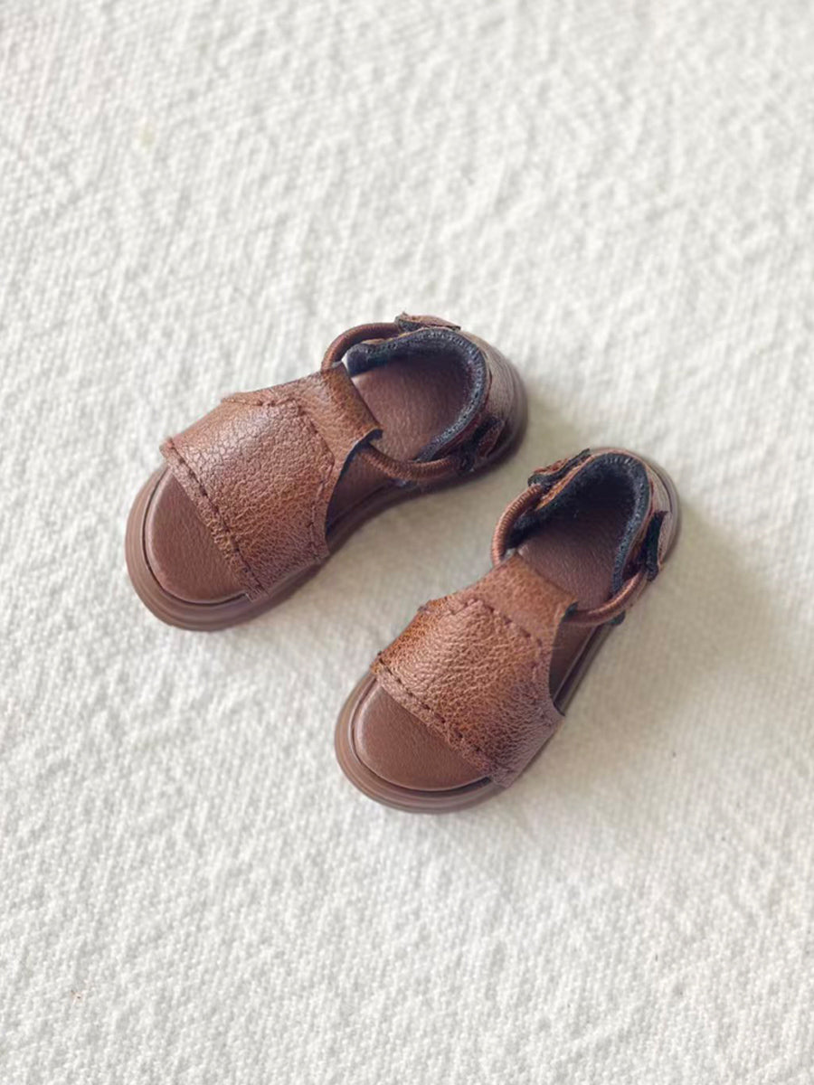 Handmade Shoes for Blythe/Obitsu, Summer Slides Leather Shoes