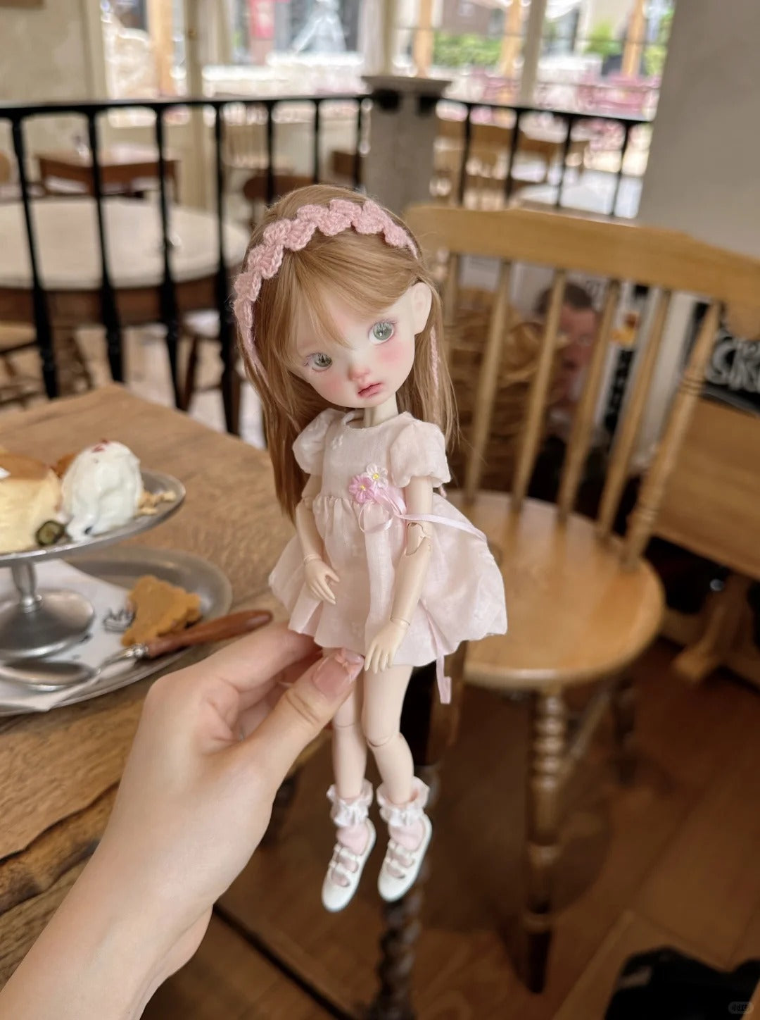 Spring Pink White Blythe BJD Set - Handmade Doll Clothes - ToastDoll