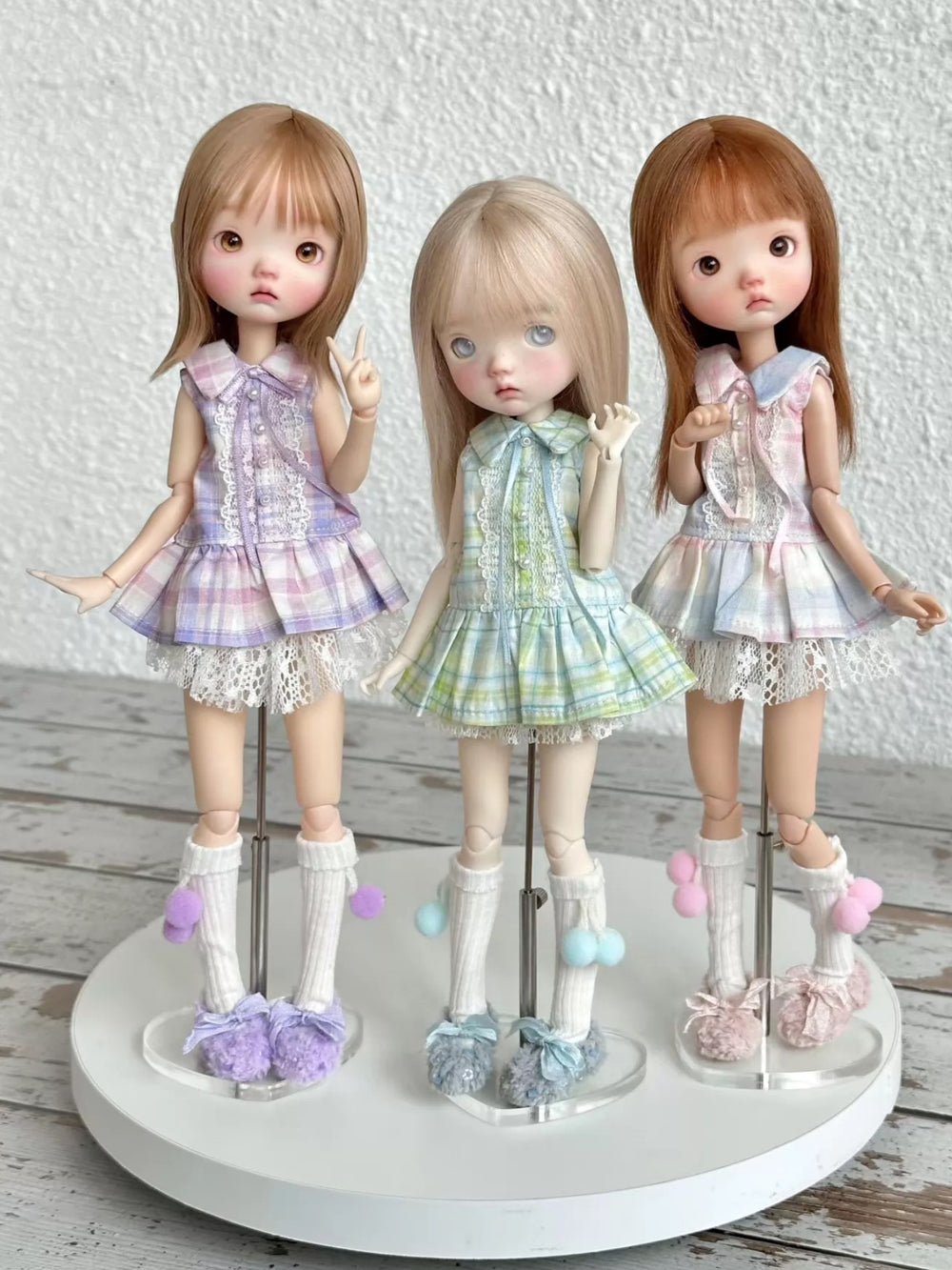 Pastel Plaid Blythe 1/6 BJD Set | ToastDoll