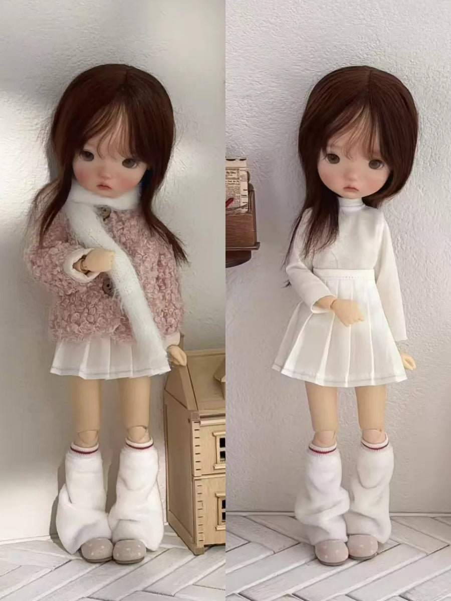 Fuzzy Jacket Blythe 1/6 BJD Pink Set On Doll Display | ToastDoll