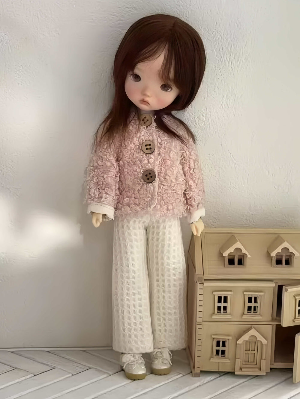 Fuzzy Jacket Blythe 1/6 BJD Set Full Body View | ToastDoll