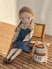 Vintage Floral Blythe BJD Dress Set - Handmade Doll Clothes - ToastDoll