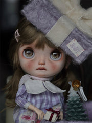 Bonnie Custom Blythe OOAK - Purple Gift Doll - ToastDoll