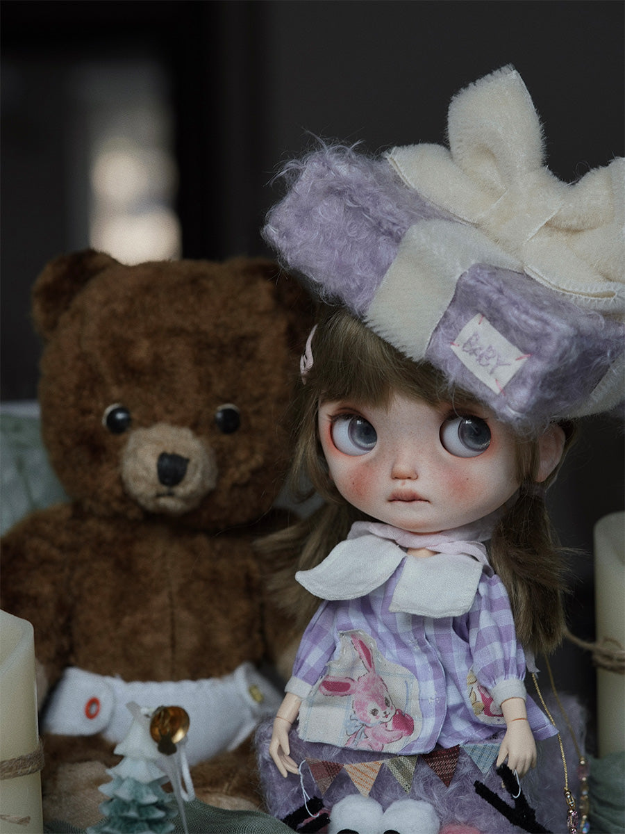 Bonnie Custom Blythe OOAK - Purple Gift Doll - ToastDoll
