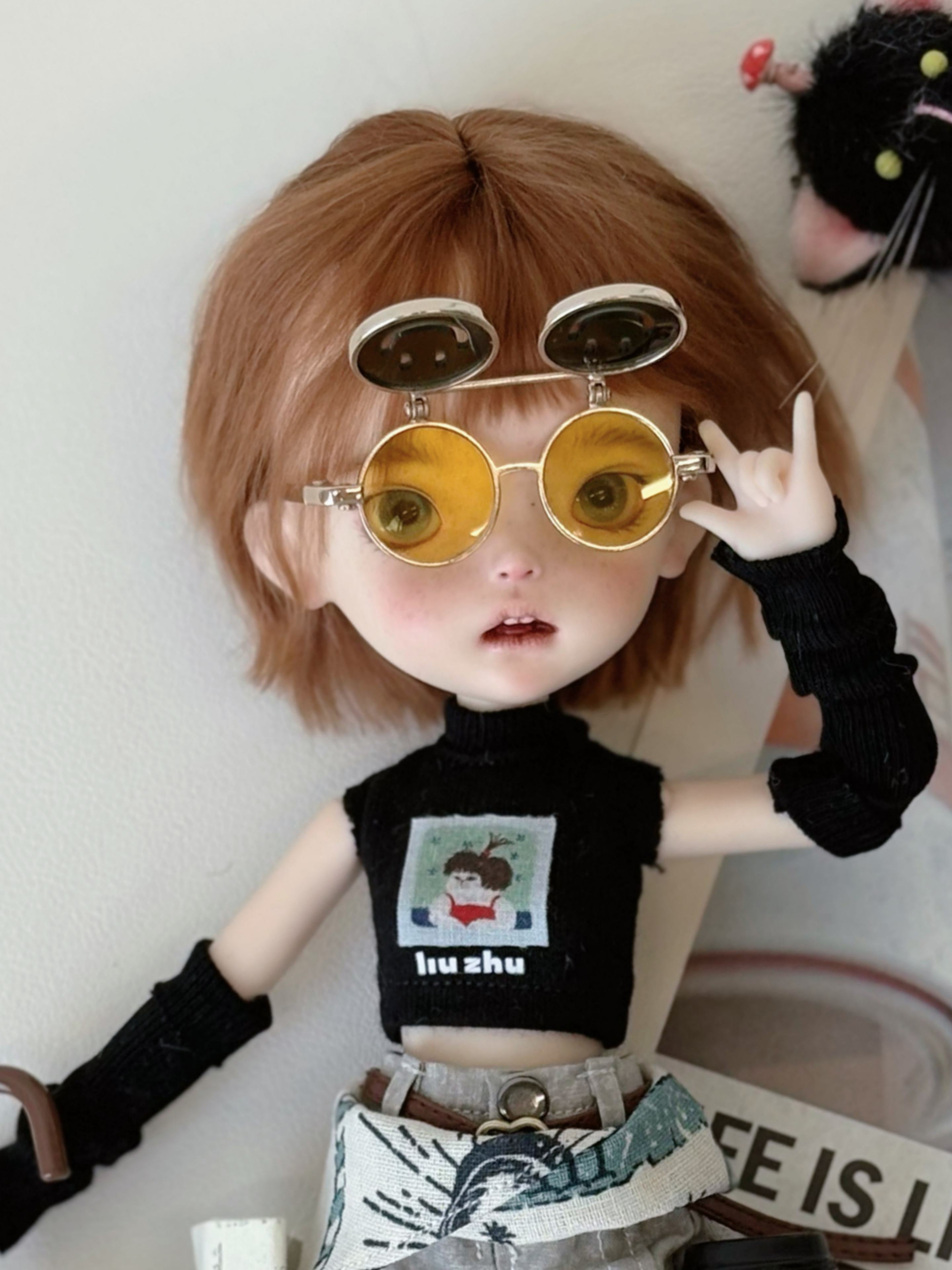 Cool Tank Top Pants Blythe 1/6 Bjd Outfit Black Top | ToastDoll