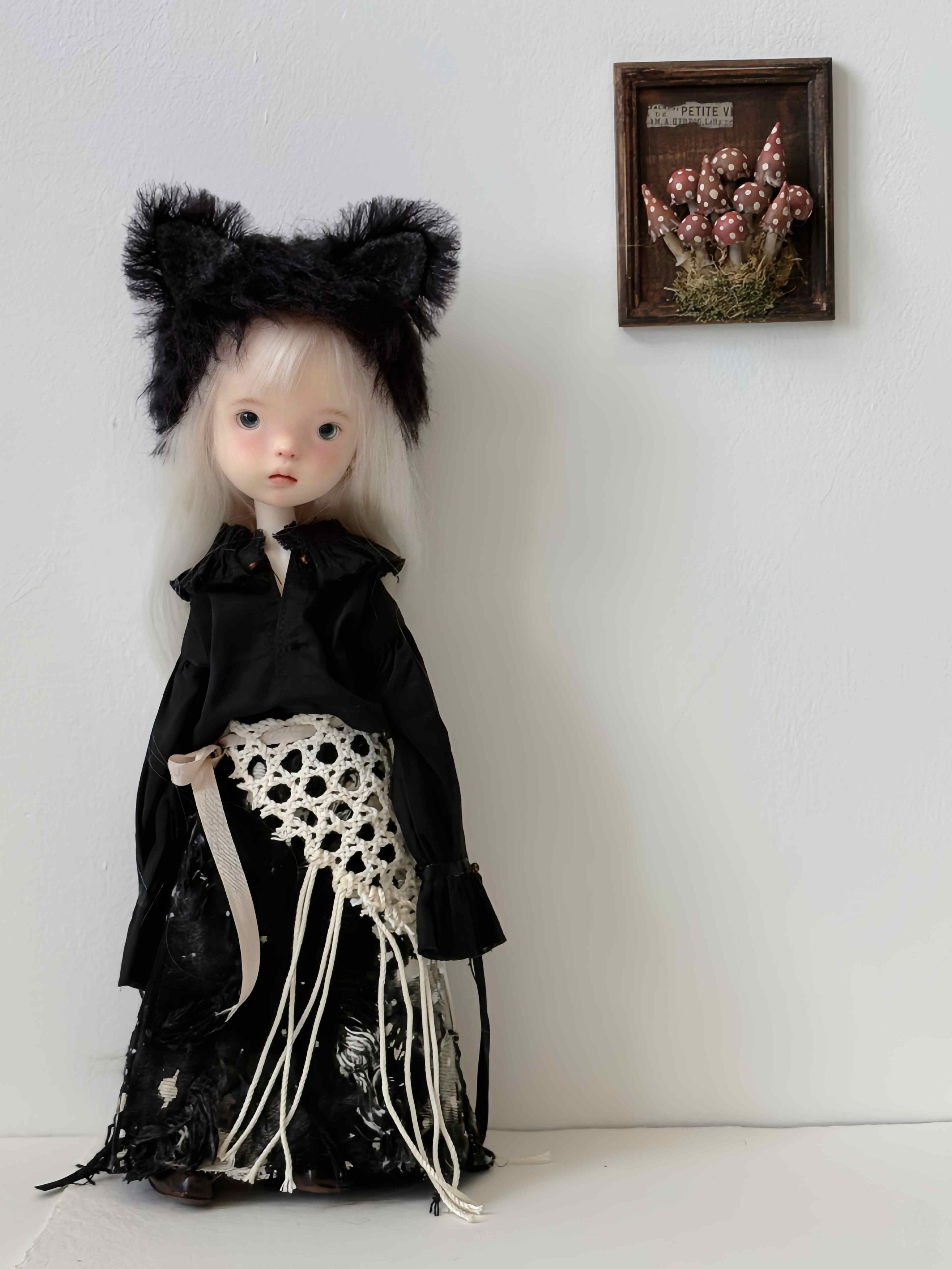 Grunge Kitty Blythe 1/6 BJD Black Outfit | ToastDoll