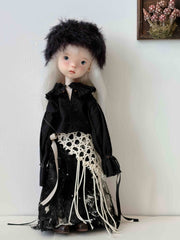 Grunge Kitty Blythe 1/6 BJD Black Outfit On Doll Display | ToastDoll