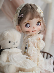 OOAK Custom Blythe Doll For Adoption,Pure White Angel