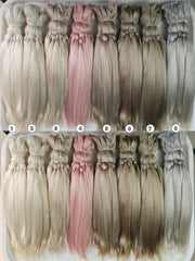 Natural Hand-dyed Mohair for Doll Wig, Mohair Strands Mohair Locks, Straight