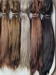 Natural Hand-dyed Mohair for Doll Wig, Mohair Strands Mohair Locks, Straight